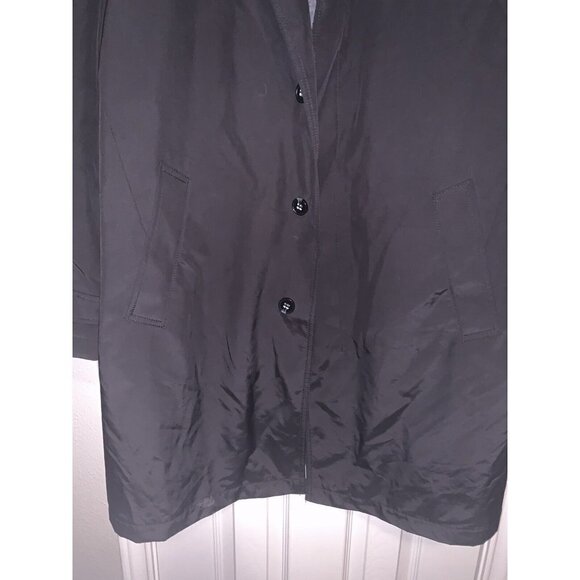 Marks and Spencer Black Rain Outdoor Trench Removable Lining Jacket Coat Large - Picture 4 of 11